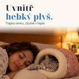 Ilustrační foto: Uvnitř hebký plyš. Tlapka venku, zbytek v teple.