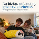 Zdjęcie poglądowe: Na łóżko, na kanapę, gdzie tylko chcesz. Połóż go tam, gdzie kot już lubi spać.