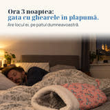 Imagine ilustrativă: Ora 3 noaptea: gata cu ghearele în plapumă. Are locul ei, pe patul dumneavoastră.