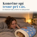 Ilustračná fotografia: Konečne spí tesne pri vás. Vo vlastnom vaku, priamo na vašej posteli.